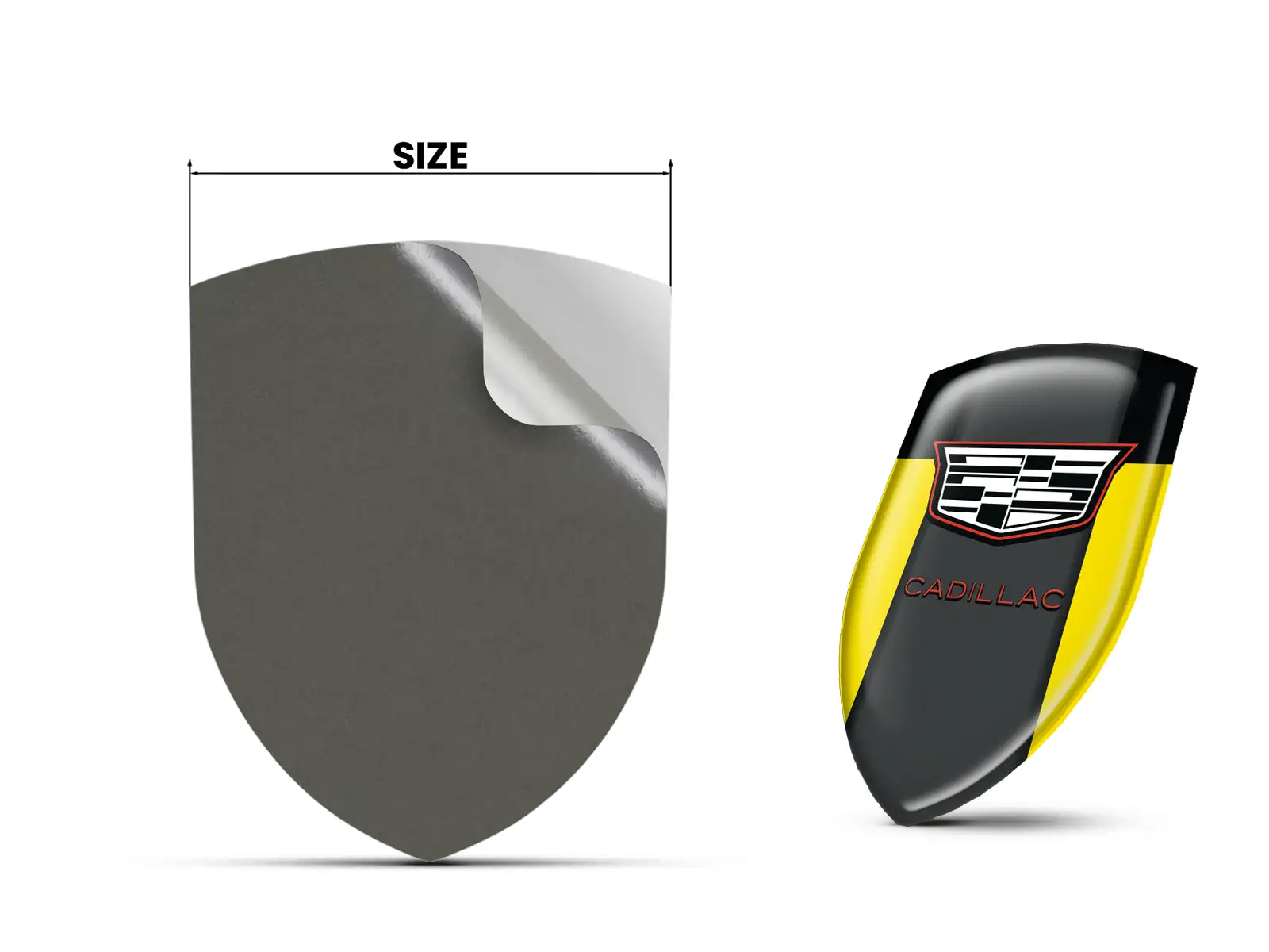 Cadillac Pegatina Relieve Auto Resistente Premium Minimalista ST